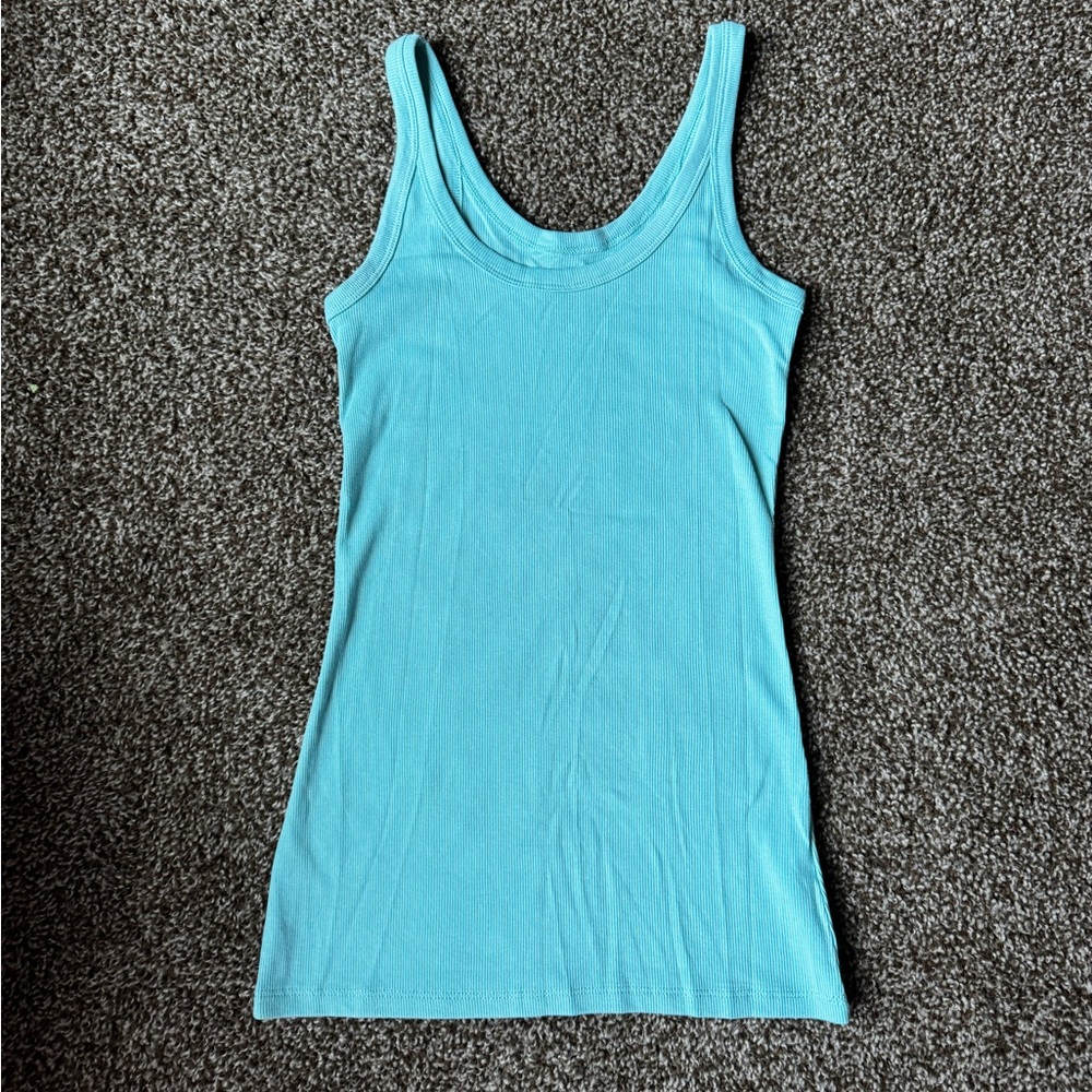 Falls Creek Women’s Ribbed Tank Top Light Blue Small